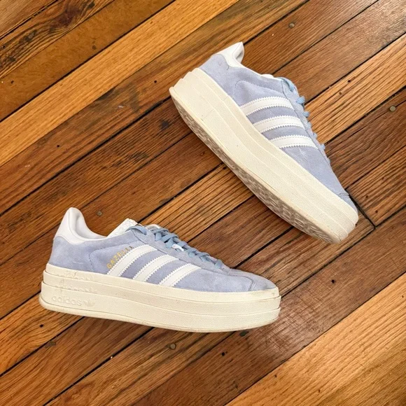 adidas gazelle silver green womens Adidas Women's Gazelle Clear Sky